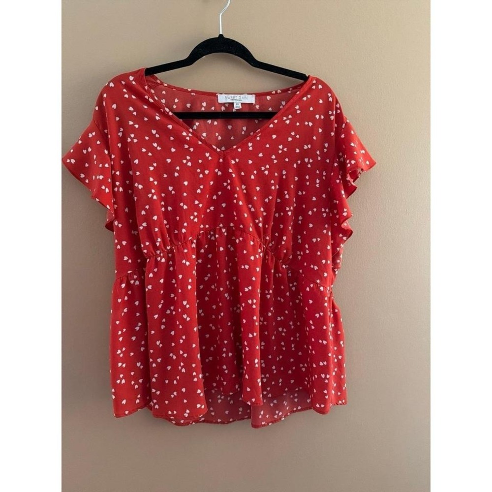Heart Blouse 2x‎